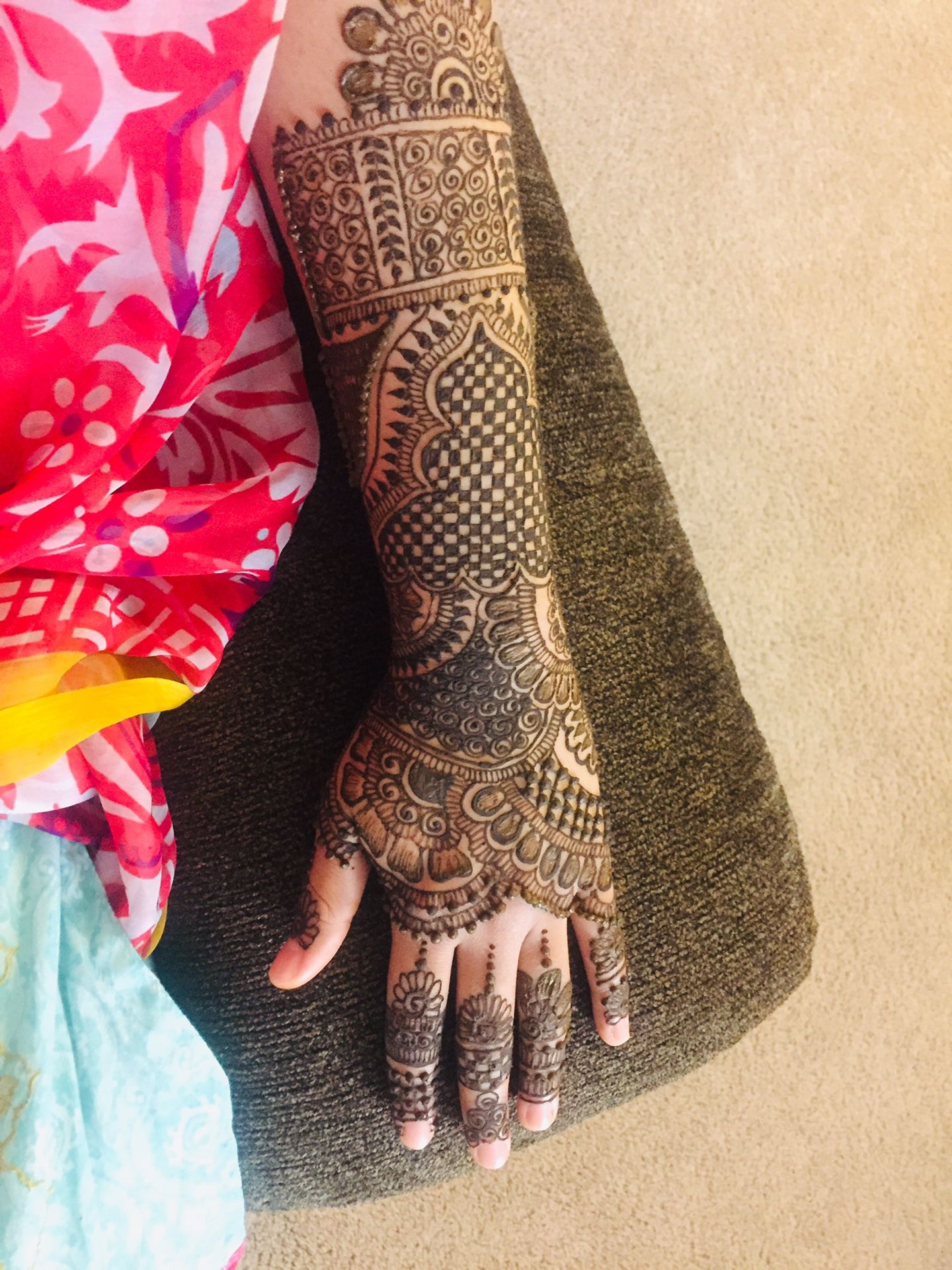 Henna tattooing