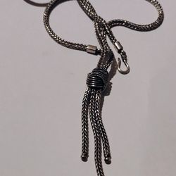 Vintage Sterling Silver Heavy Necklace 925
