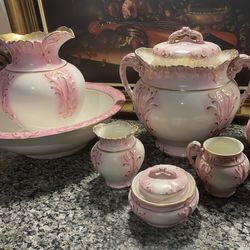 6-Piece Antique Light Pink Haynes Baltimore Wash Set  