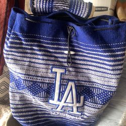 LA Canvas Backpack Purse