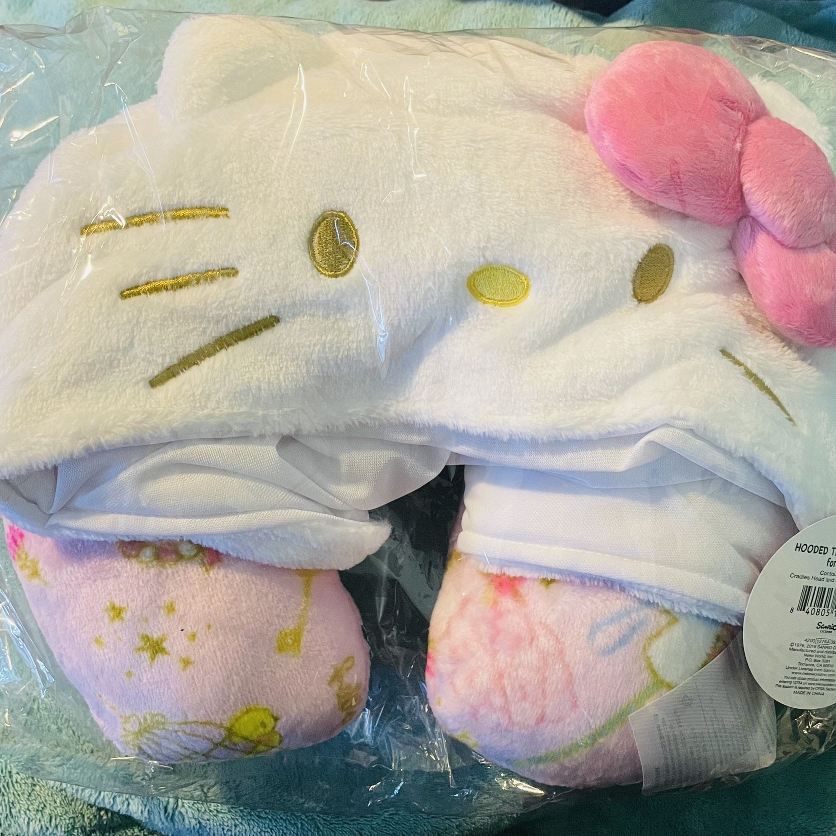 Hello Kitty Hooded Travel Pillow For Kids