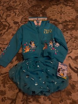 Bluey Kids 2-Piece Hoodie and Skirt Set