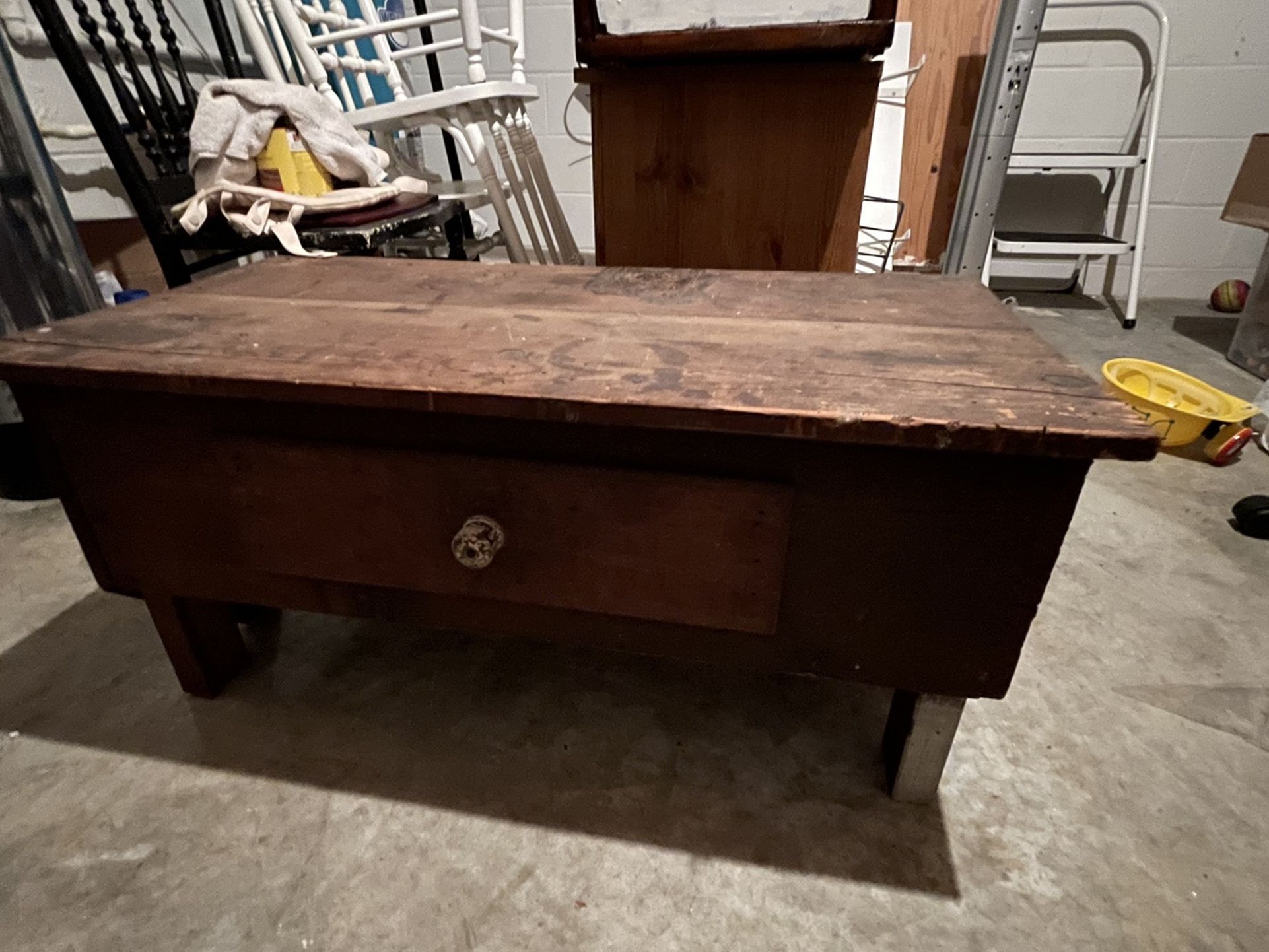 Antique Farm House Coffee Table