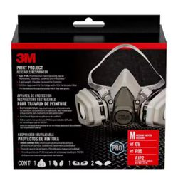 OV P95 Paint Project Reusable Respirator, Size Medium 