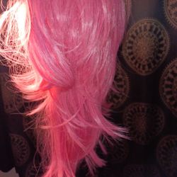 Pink Hair Wig With Layers