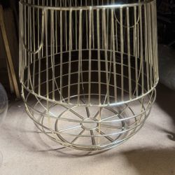 Gold Metal Wire Basket