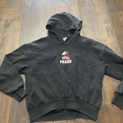 Womans Black Farm Fresh Hoodie Sweater Size XS By IML #17