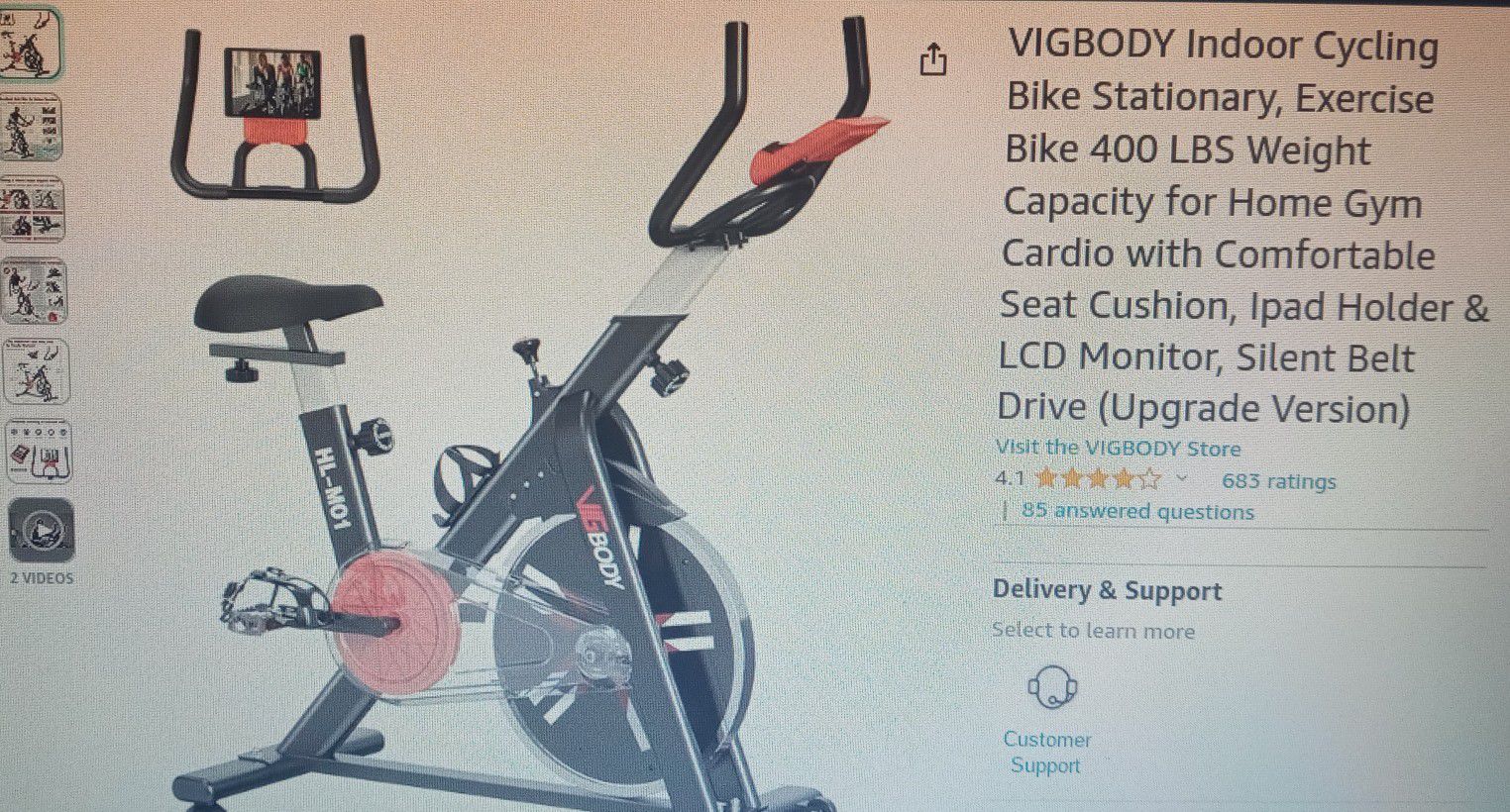 Vigbody Exercise Stationary Bike
