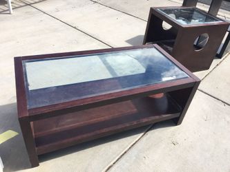 Coffee table and end tables
