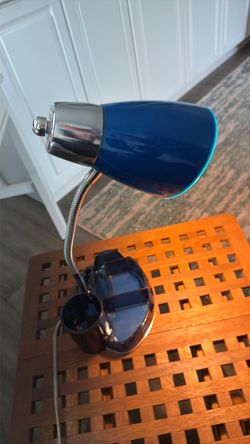 Blue desk light