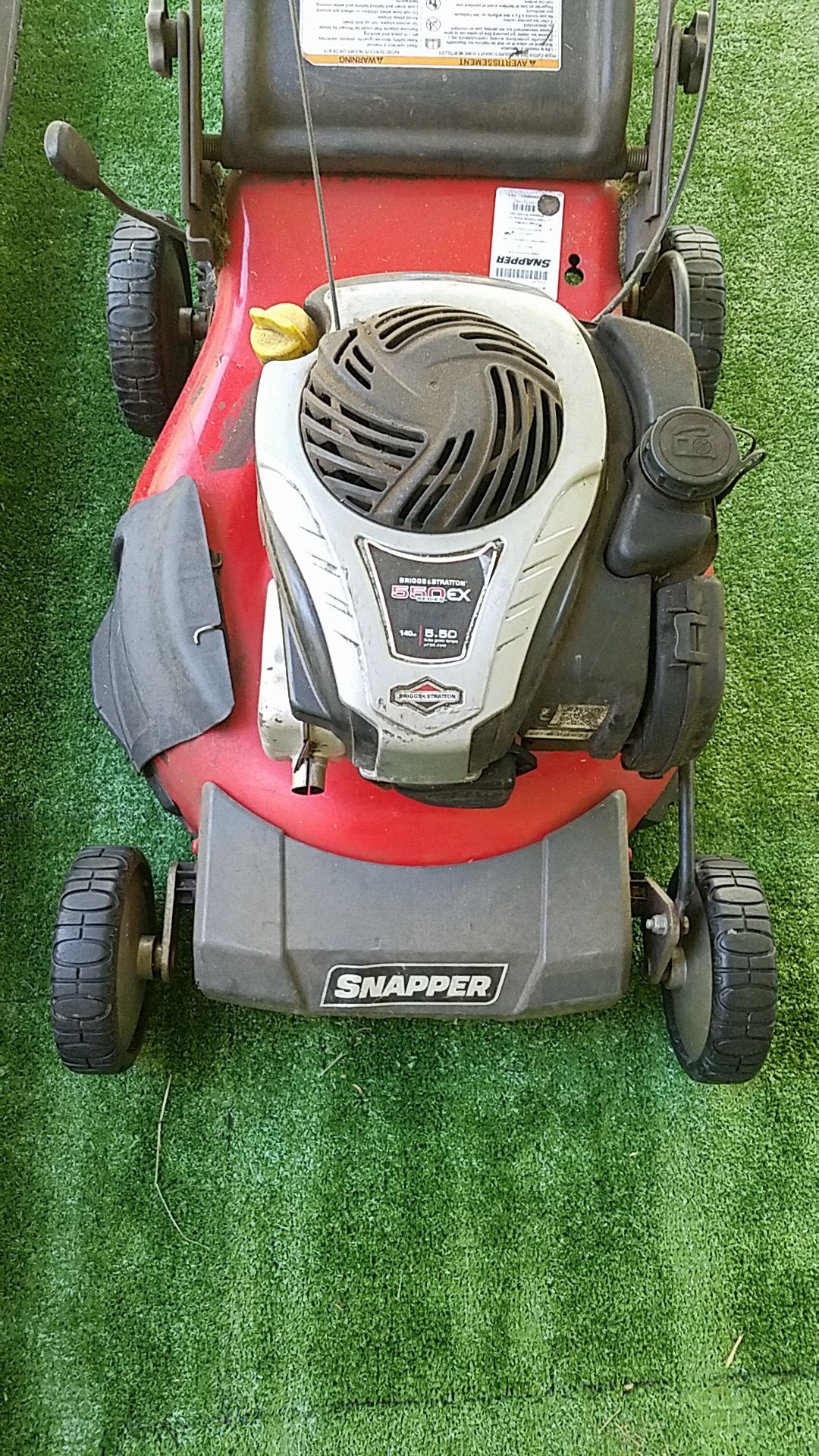 Snapper lawnmower with bagger