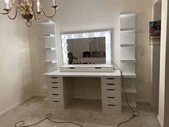 Vanity with Shelves