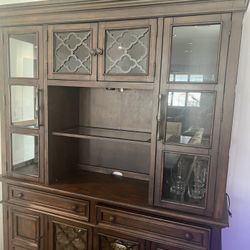 Hutch and Dining Table Set