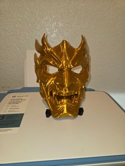 Gold 3D Printed Demon Oni Mask