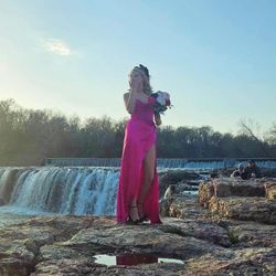 Hot Pink Prom Dress 
