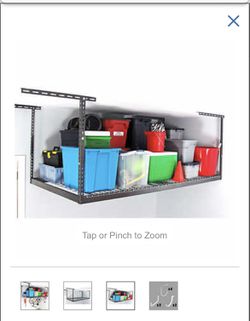  SafeRacks 4 ft. x 8 ft. Overhead Garage Storage Rack and Accessories Kit Thumbnail