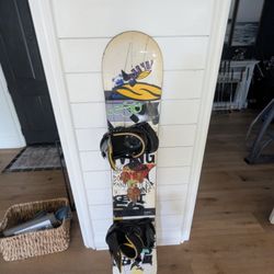 Rome 157 Snowboard Deck W Burton Bindings LG 