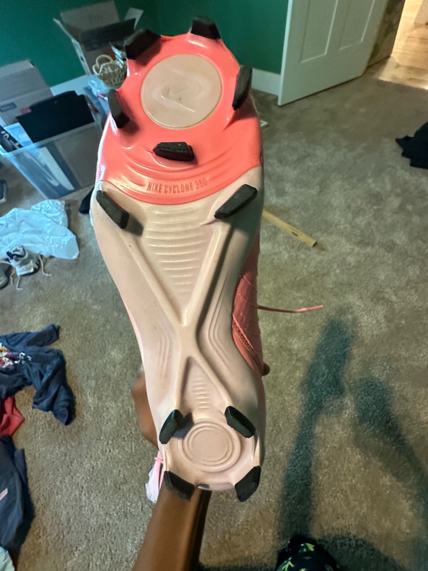 Nike pink cleats soccer cleats size 7