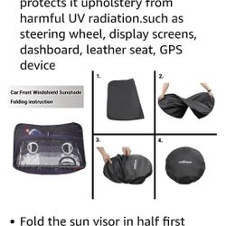 Windshield Sunshade  For Tesla Model 3 