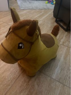 Kids ride on horse