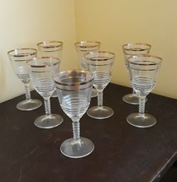 Vintage 1960s Stemware...Set of 8