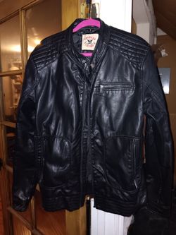 Black Jacket  (NOT REAL LEATHER)