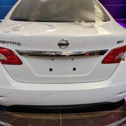 2013-2016 Nissan Sentra Rear Bumper Cover Assembly White (QAC/QAC3) OEM For 2015