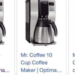 MR. COFFEE 10 CUP OPTIMAL BREW THERMAL SYSTEM 
