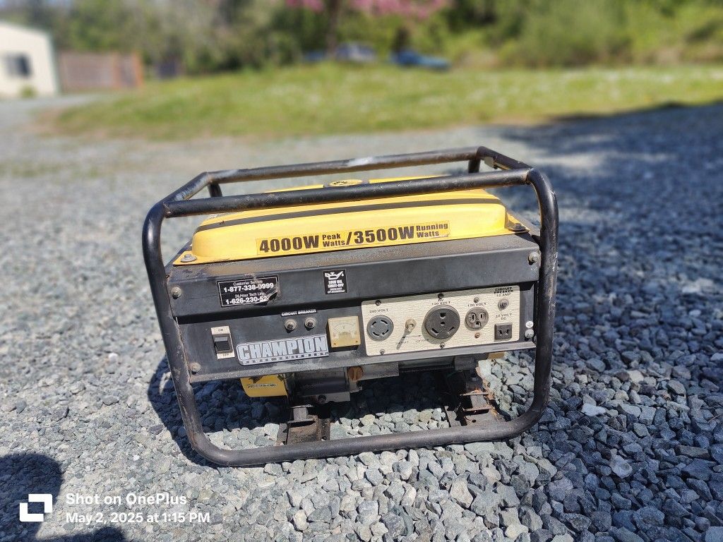 Champion 4000watt 240/120 Gen