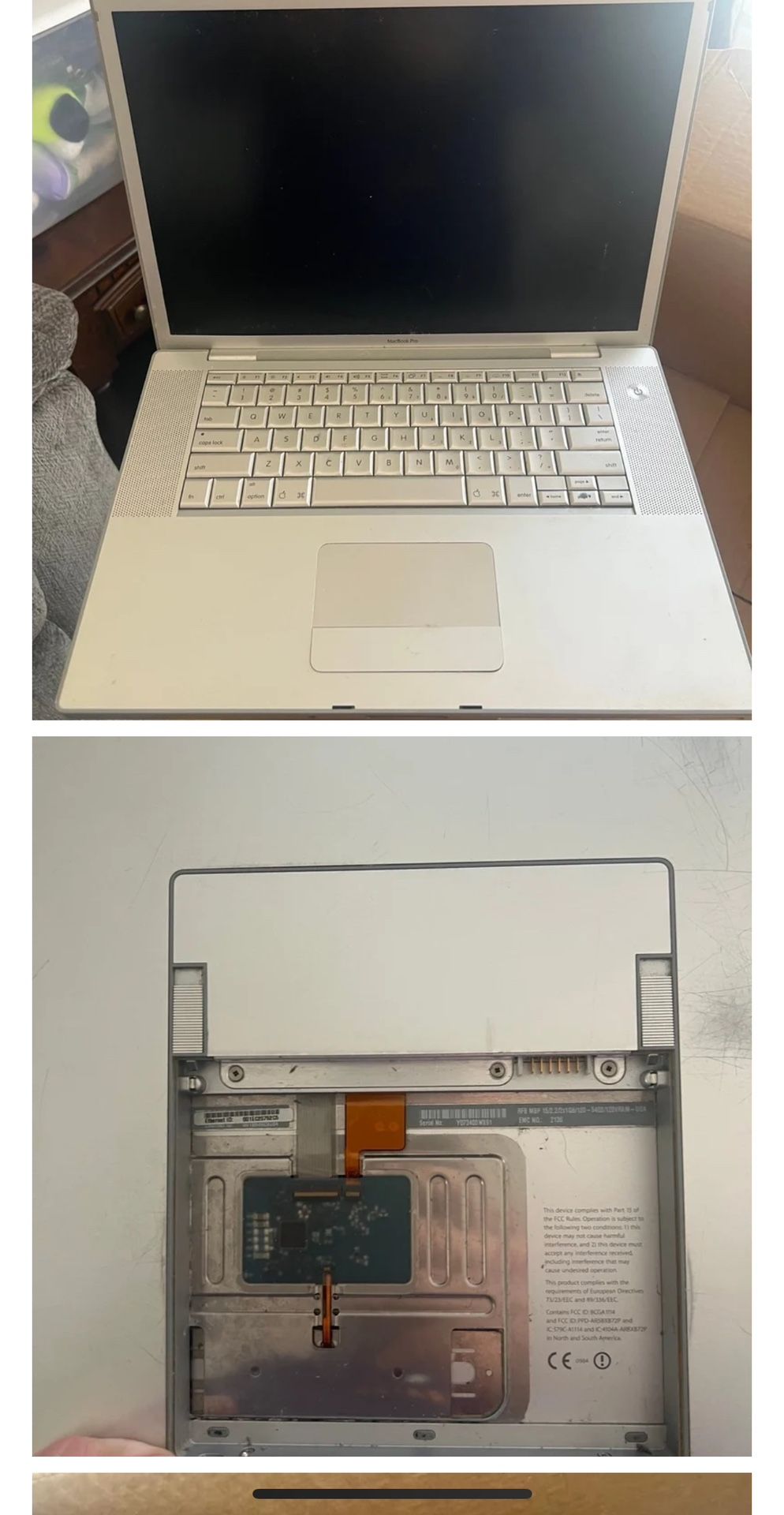 MacBook Pro (15-inch, 2.4 2.2GHz) Parts Bundle