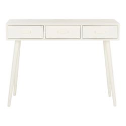 White Wood Console Table