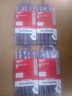 Milwaukee Shockwave Multi-Material Drill bits (5-pack)