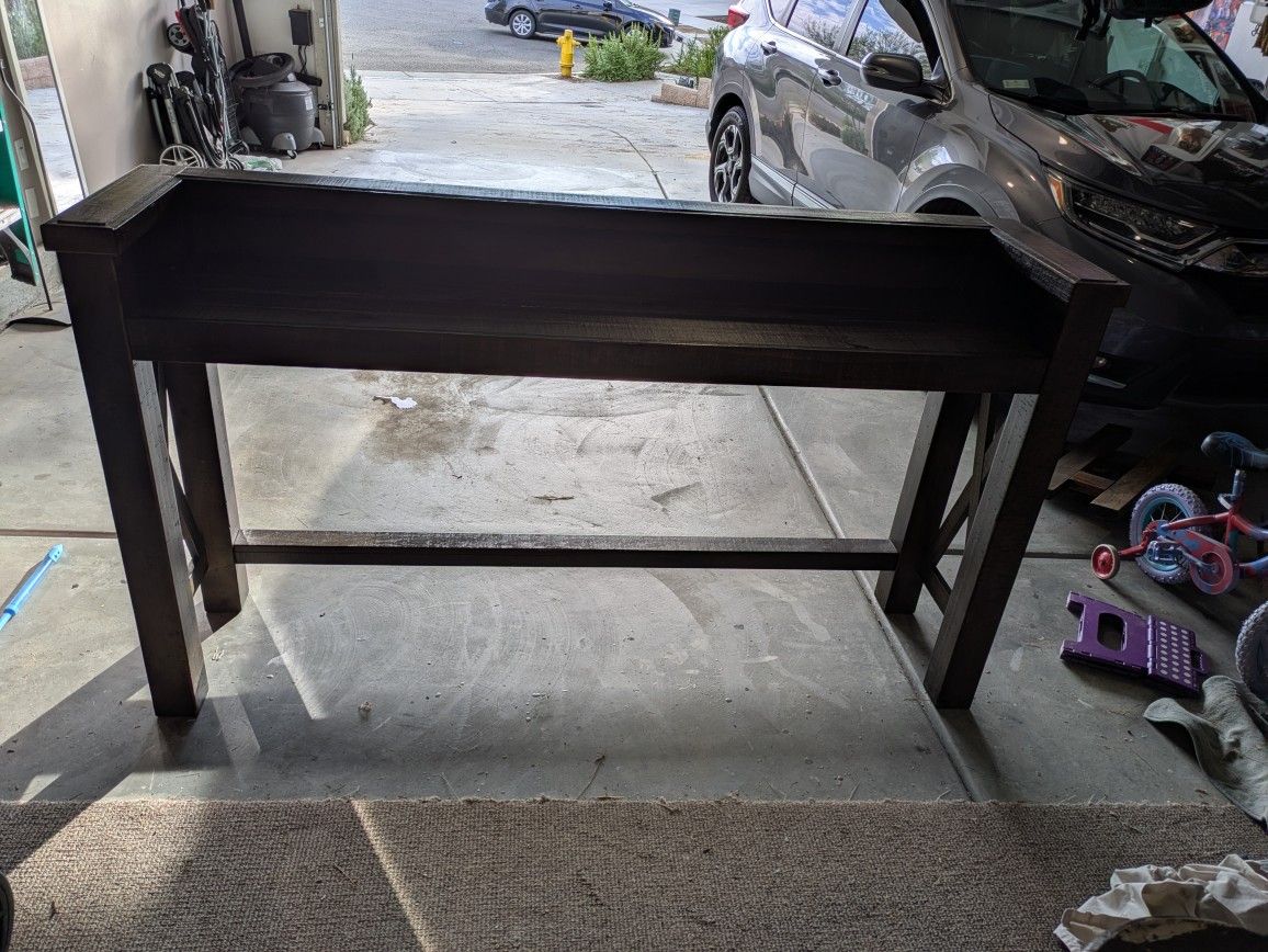 Sofa Bar Table - Seats 3, Table Behind Couch 74"x 18" x42"