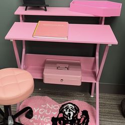 Small Pink Desk