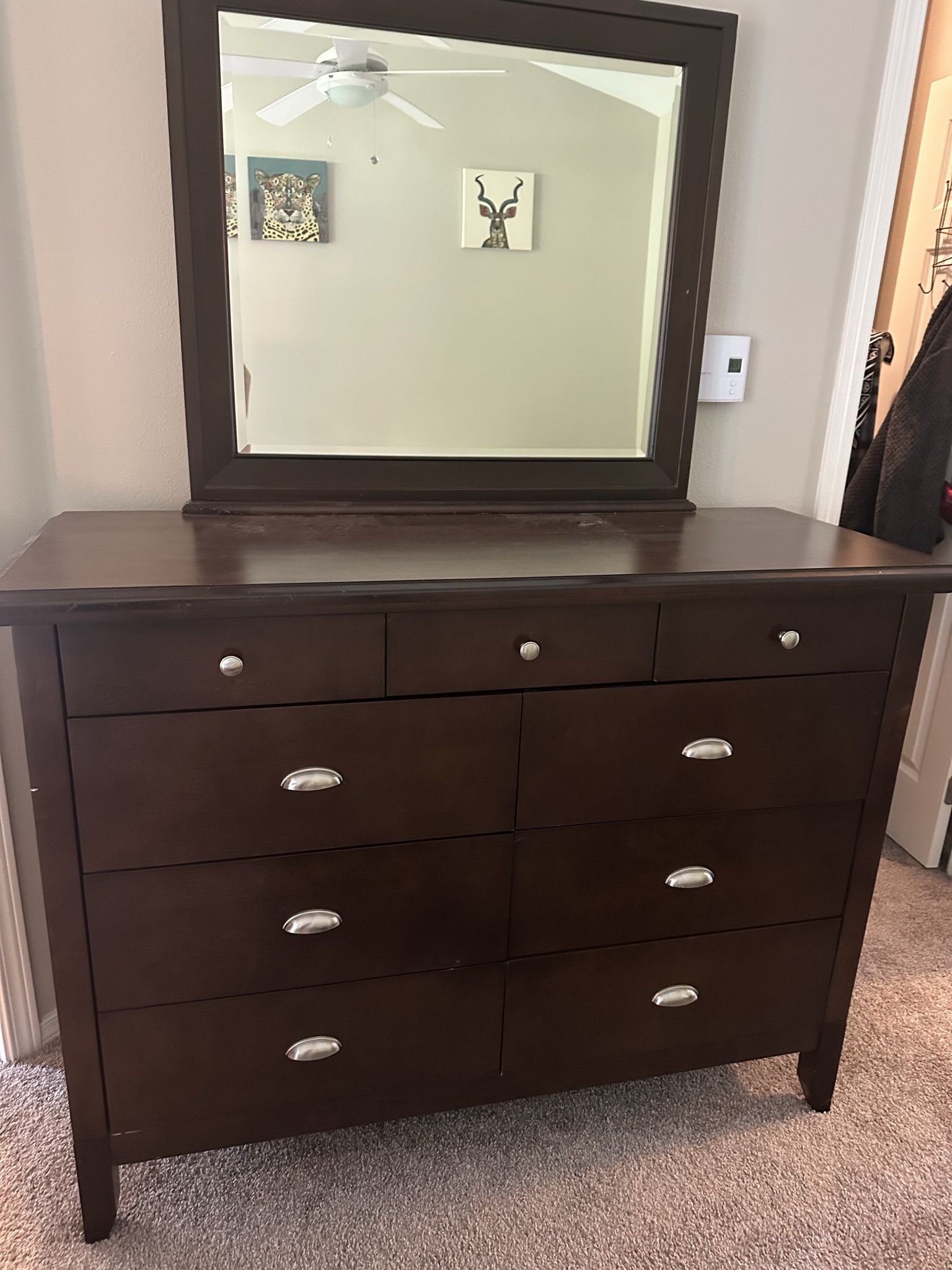 Dresser With Detachable Mirror + Nightstand