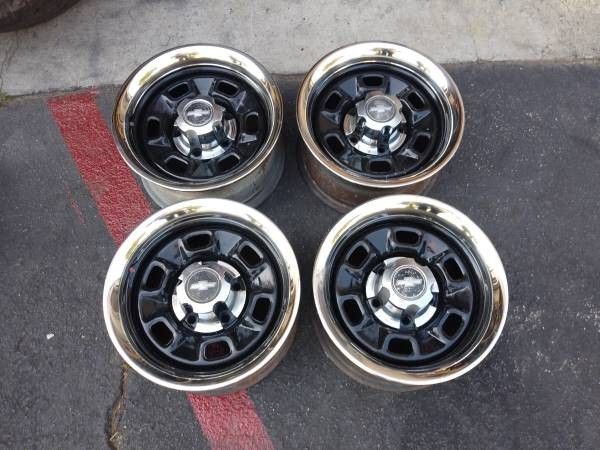 Camaro 14x7 rally rims and caps. Fits chevy and GM cars for Sale in ...