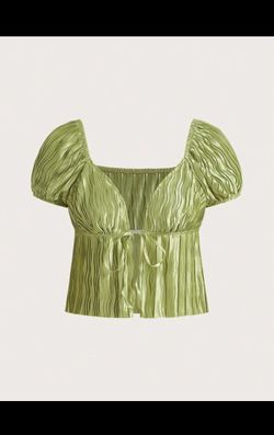 Blouse Lime Green