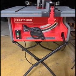 CRAFTSMAN 10 INCH TABLE SAW W STAND