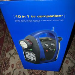   Claybrooke 10 in 1 Tv Companion Emergency Travel Tailgating Car Boat Radio Camping 