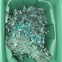 Bin Full Of Xmas Lights 