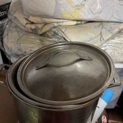 Big Stainless Steel Steaming Pot 