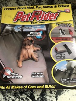 Pet Rider car / pet dog seat cover As seen on TV