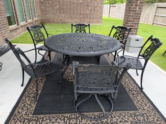 CAST ALUMINUM PATIO SET