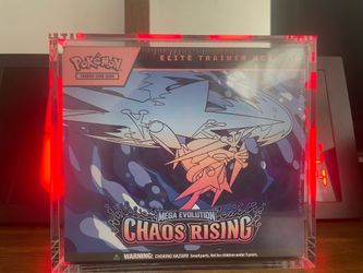 Pokemon Mega Evolution Chaos Rising Elite Trainer Box come with free ascended bulk and more.