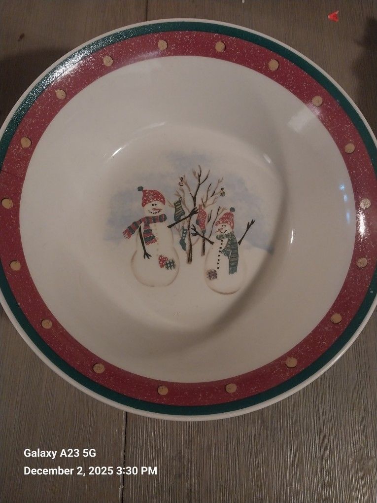 Vintage Christmas Candy Bowl