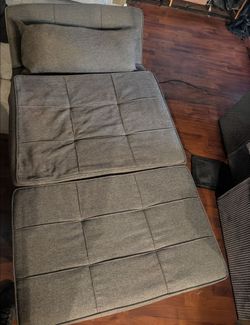 Grey Convertible Sleeper Chair