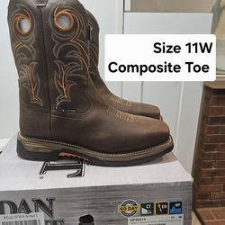 Dan Post Composite Toe Work Boots Size 11W