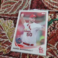St.Louis Cardinals Adam Wainwright 2013 Topps Update All-star 2015 Bowman Baseball Cards 