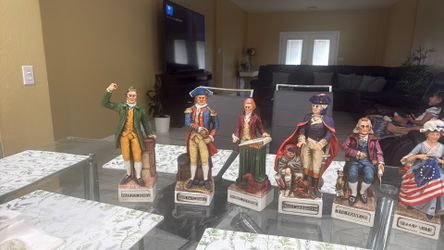 Vintage 1976 McCormick Distilling “The Patriots” Decanters Lot of 7