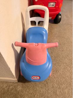 Little Tykes Push and Ride Racer in pastel colors